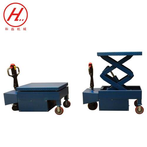 工厂直销仓库起重装卸全电动升降平台车高空作业车全自行升降机