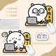 自嘲熊工作系列鼠标垫异型防滑加厚创意卡通可爱童趣游戏滑鼠垫