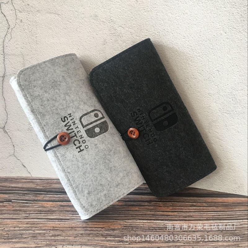 新款switch便携手拿毛毡包switch收纳包switch l