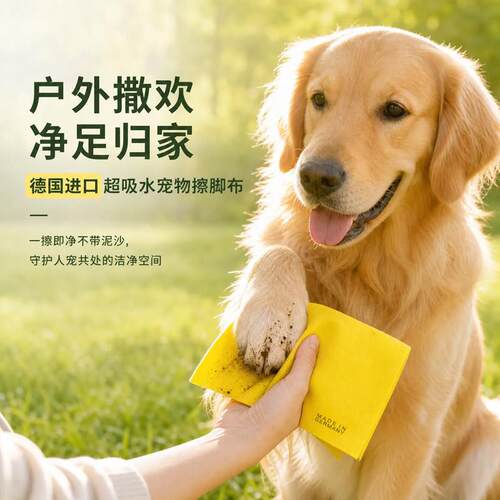 德国进口宠物除菌除毛百洁布