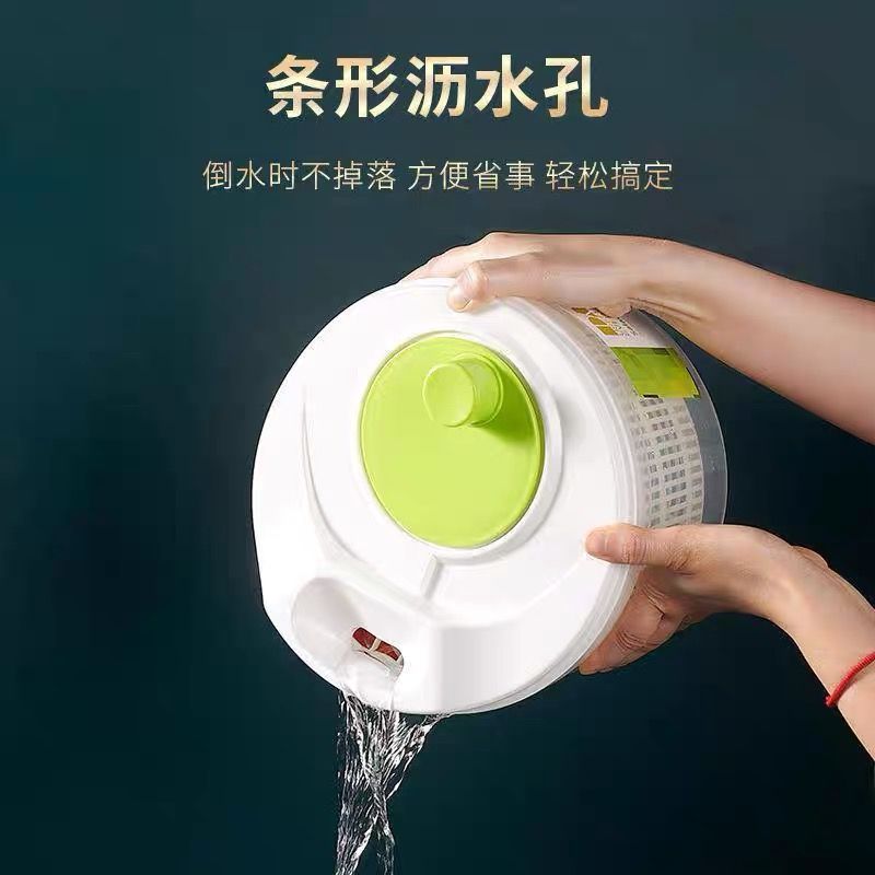 蔬菜脱水器型手摇甩菜器厨房洗菜沥水盆果蔬沙拉沥水篮图片