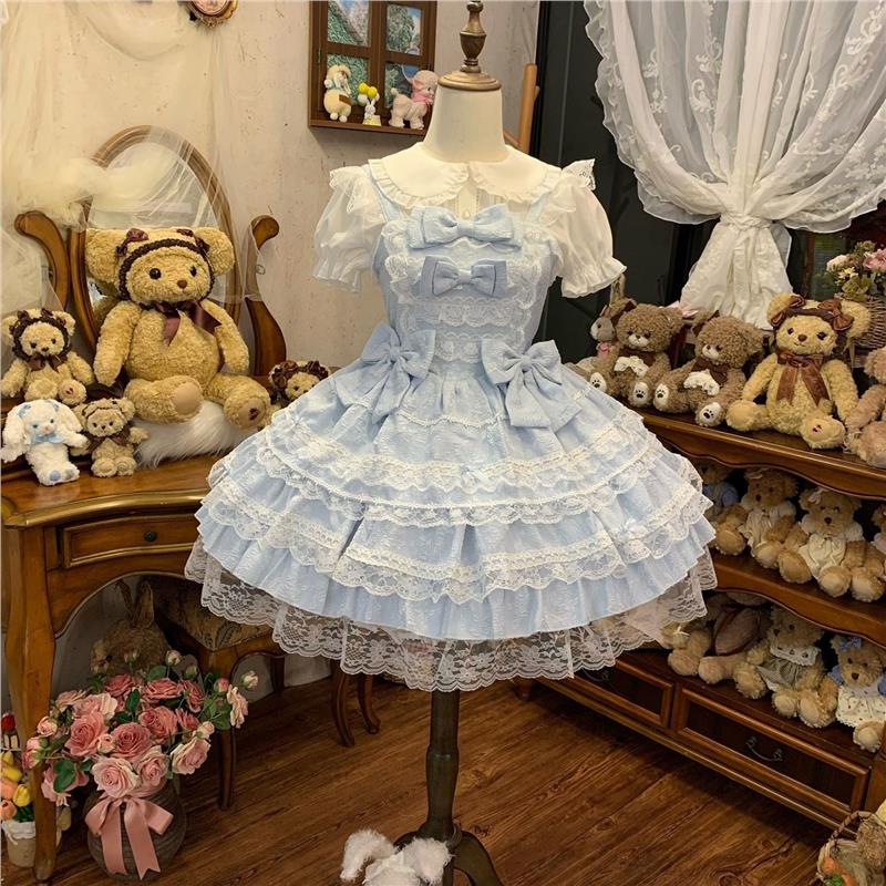 YoYo酱原创设计Lolita全款现货洋装doll感jsk吊带洛丽塔连衣裙