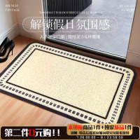 高級(jí)感入戶門(mén)地墊法式絲圈大門(mén)口進(jìn)門(mén)蹭腳墊耐臟門(mén)墊家用室外地毯