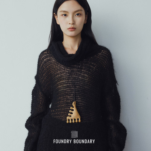 FOUNDRYBOUNDARY崖柏经络梳项链