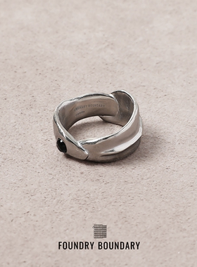 FOUNDRY BOUNDARY环形交叠戒指