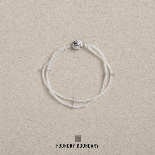 FOUNDRYBOUNDARY原创手链白水晶