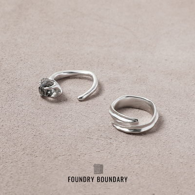 FOUNDRYBOUNDARY男女银设计师款
