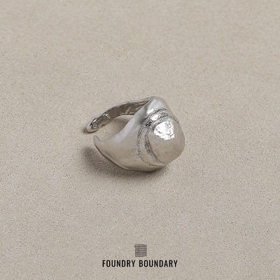 FOUNDRYBOUNDARY纯银冰川戒指