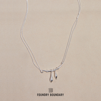 FOUNDRYBOUNDARY石榴枝吊坠项链
