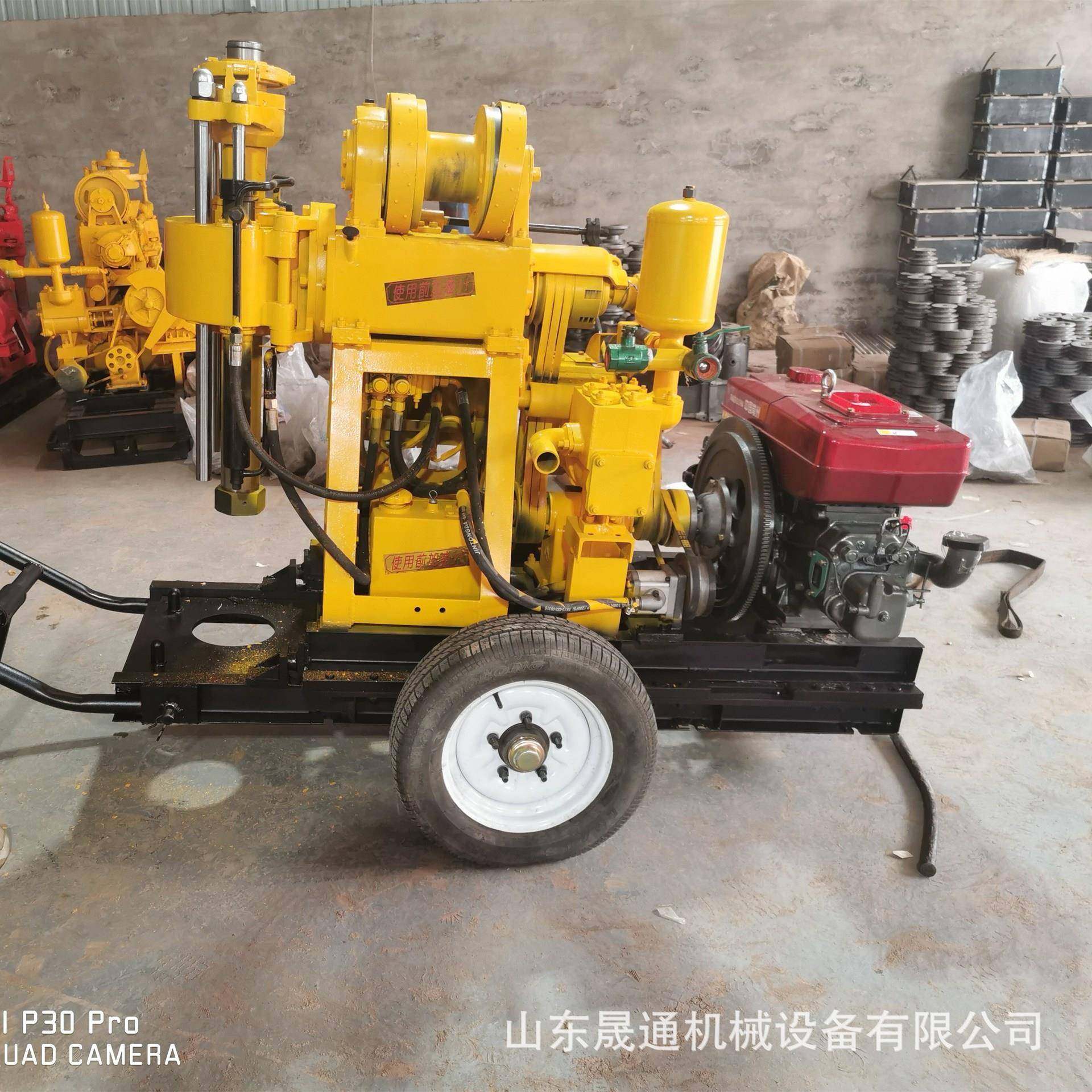 XY-200米打井机柴油机牵引液压勘探百米取芯钻机岩石工程钻井机,五金/工具,工程钻机,淘宝优惠券,粉丝福利购,淘宝优惠卷