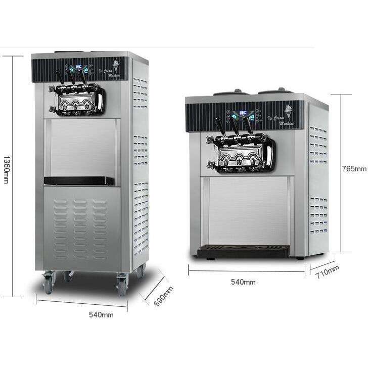 厂家供应冰淇淋机商用冰激凌机器雪糕机保鲜大产量