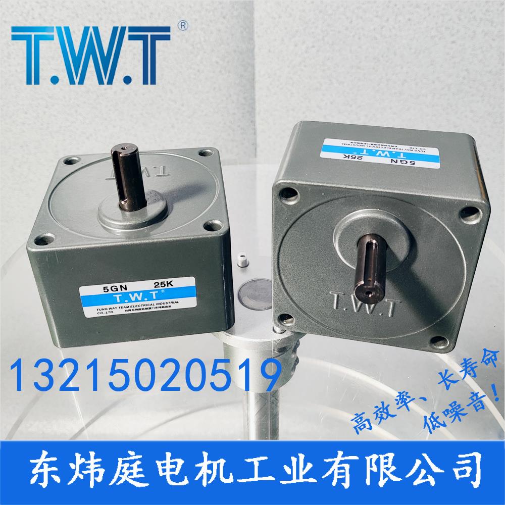 twt电机 5GN3K-180K齿轮减速箱 5GN36K 5GN60K 台湾东炜庭电机
