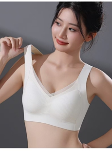 一体杯背心式 女士无痕内衣提拉式 恋人蝶 宽肩带固定杯8835 正品