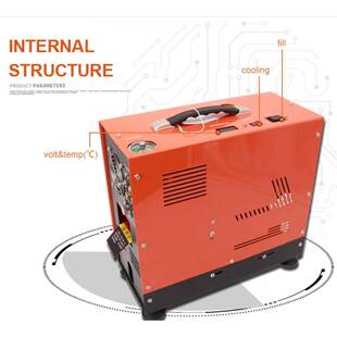 空气呼吸器充气泵30mpa压缩机潜水瓶4500psi双电压充气船便携式