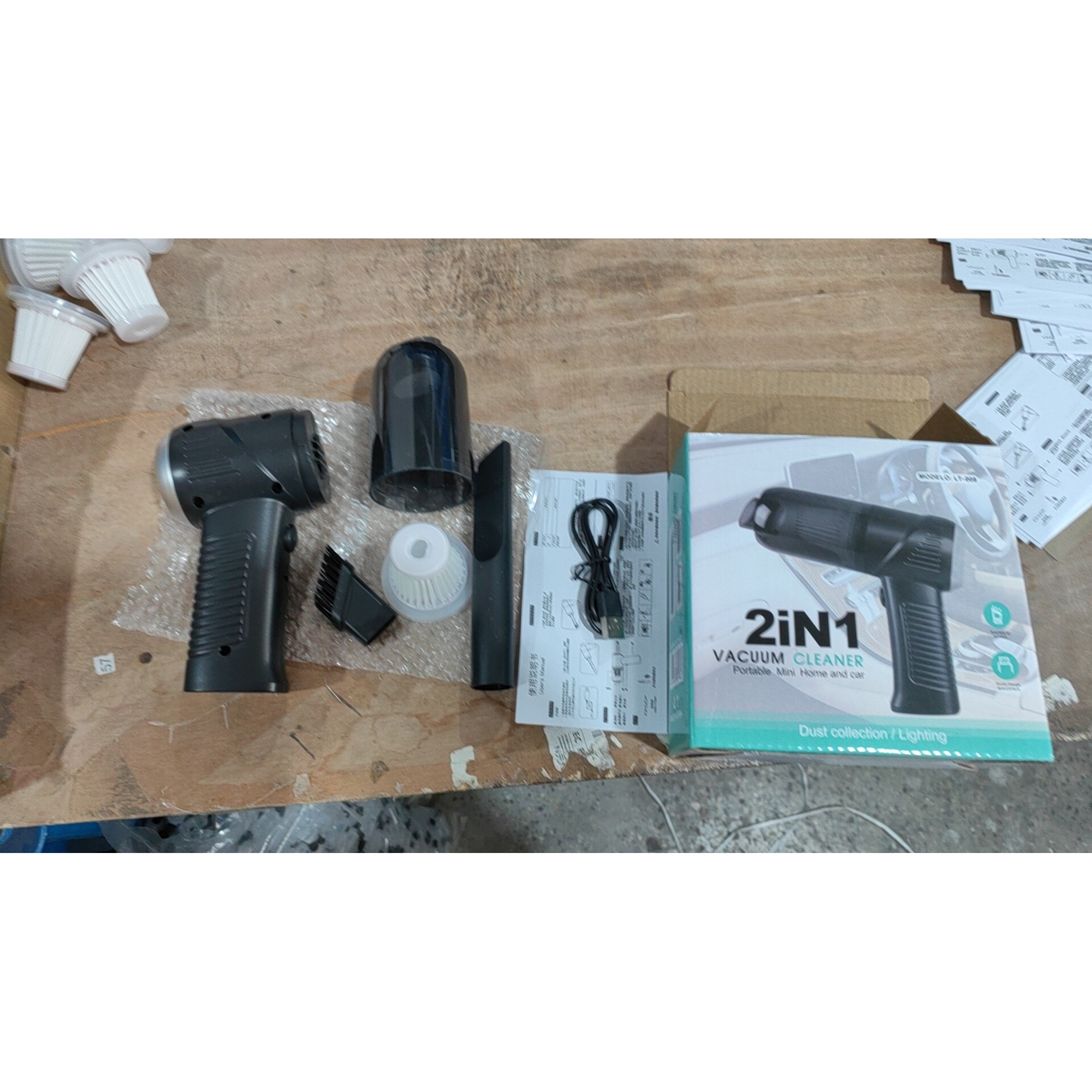 家用吸尘器小型车用无线充电全自动大功率强力车载吸尘器桌面电脑