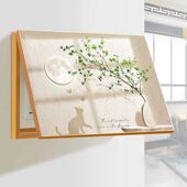 简约现代电表箱装 饰画奶油风免打孔电源总开关遮挡强电箱餐厅挂画