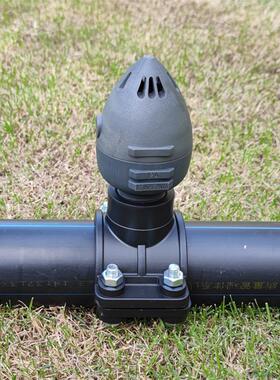 6分1寸快速式进排气阀 自动空气真空破坏阀农业灌溉排气阀灰色