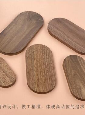 DIY薄款胡桃木底座盲盒手工摆件车载中控微缩造景模型 新车礼物