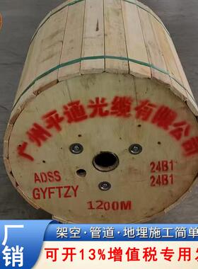 ADSS光缆铠装8/12/24/48芯单模阻燃国标多模GYFTZY非金属阻燃光缆