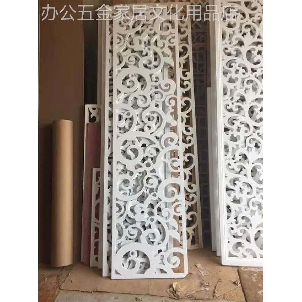 雪弗板密度pvc板结皮板雕花隔断屏风通花背景墙镂空欧式DIY定制