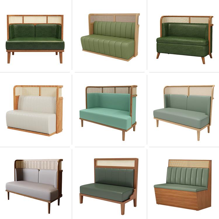 餐厅卡座沙发定制连锁火锅店实木半圆靠墙工业风商用餐饮桌椅组合