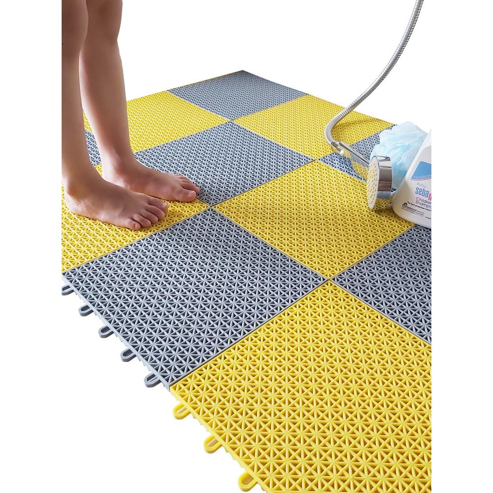 无臭浴室防滑垫浴室浴缸家用浴缸防水地板垫阳台走廊塑料拼接垫