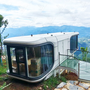 文旅休息室 景区售卖亭商业街城市驿站 网红集装 箱房太空舱民宿