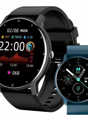 ZL02CPRO智能手表圆屏手环电话心率睡眠天气运动触摸屏