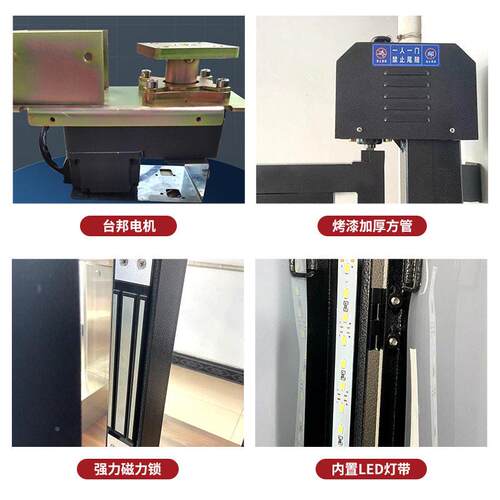 智能感好佰年铝合金人行通道小学校庭人院脸识门别全自动室应外电