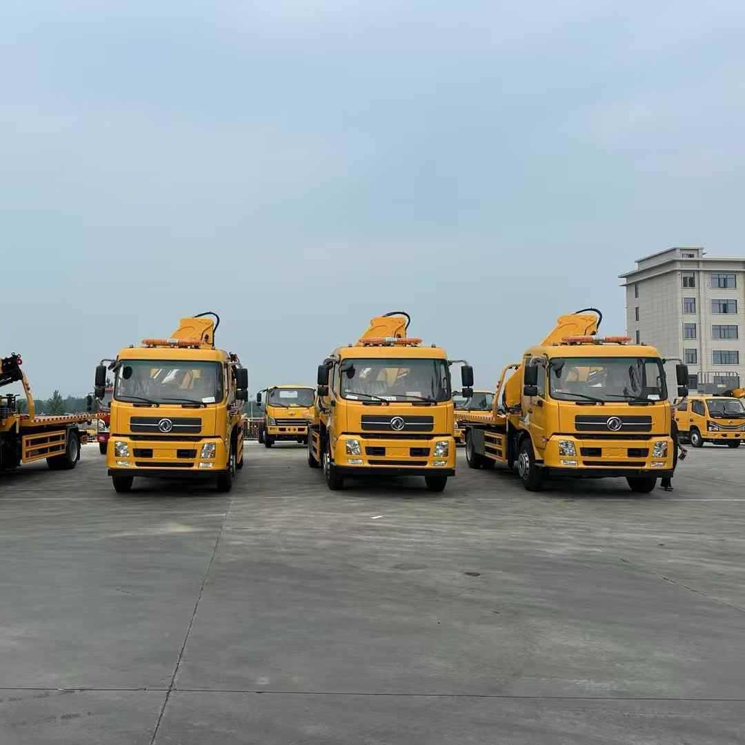 出口欧东风天锦吨5折清臂障车 一拖二清CL5080TQ障带吊五厂家直供