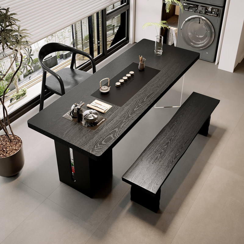 阳台茶桌椅组合侘寂风实木茶桌烧水壶一体嵌入式家用茶具茶台小型,住宅家具,家用茶台/茶桌,淘宝优惠券,粉丝福利购,淘宝优惠卷