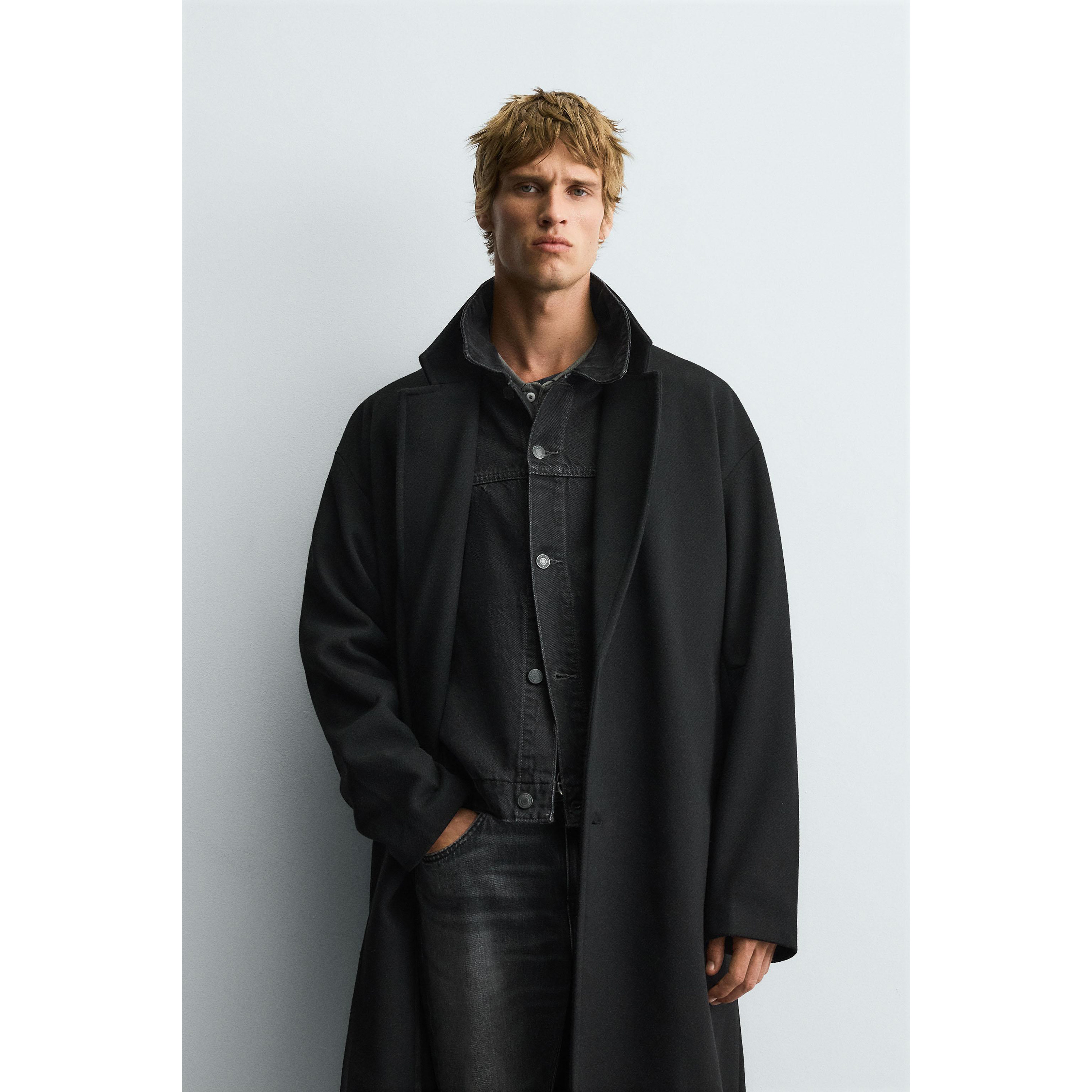 ZA 2025 秋季新品 男装 防水结构修身直筒派克外套 5320400 800