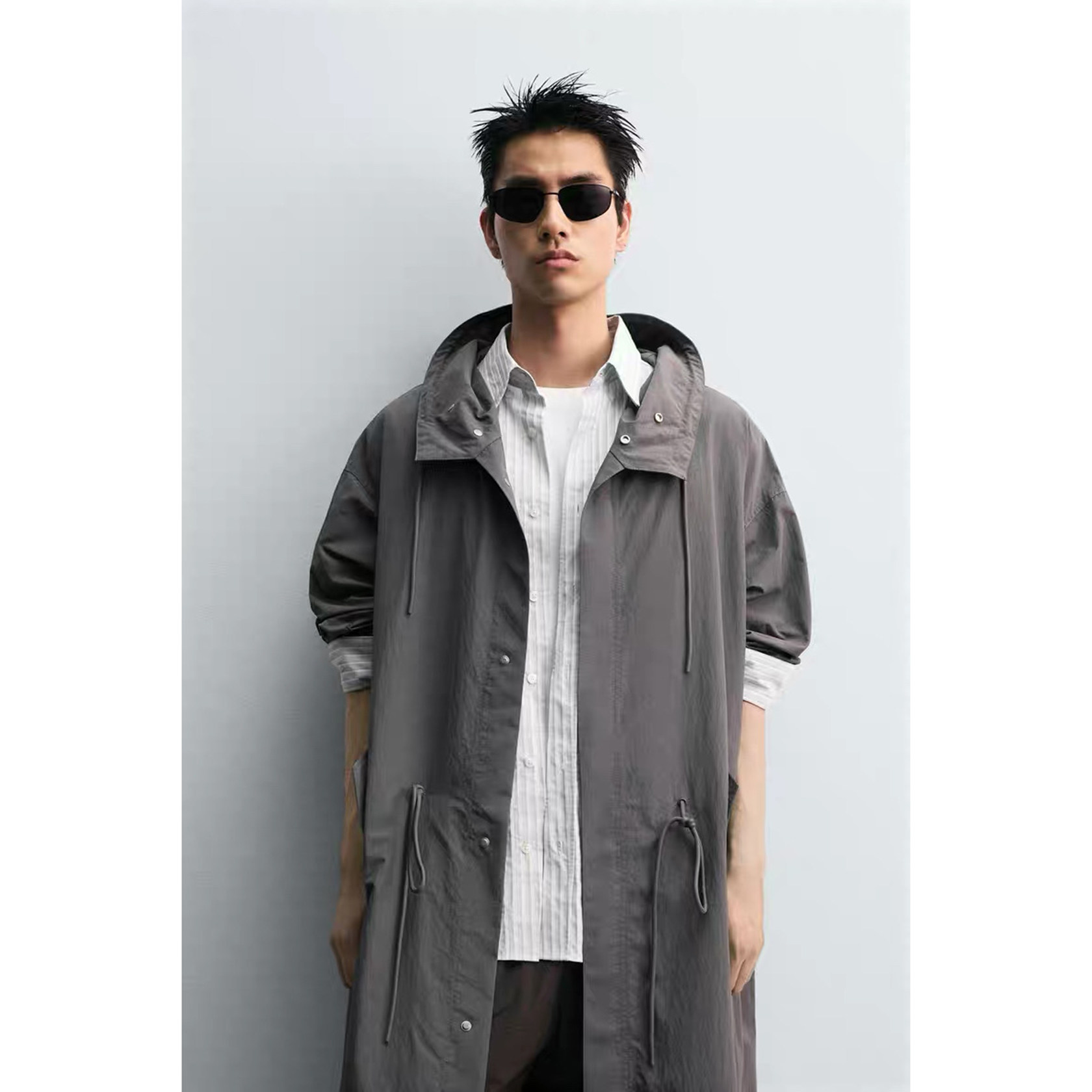 柜799！ZA2025 秋季新品 男装 宽松大码派克外套风衣 9621905 809