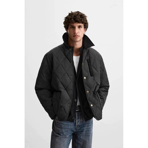 ZA 2025秋冬新品 男装 多色选修身长袖休闲棉服夹克外套 3286503