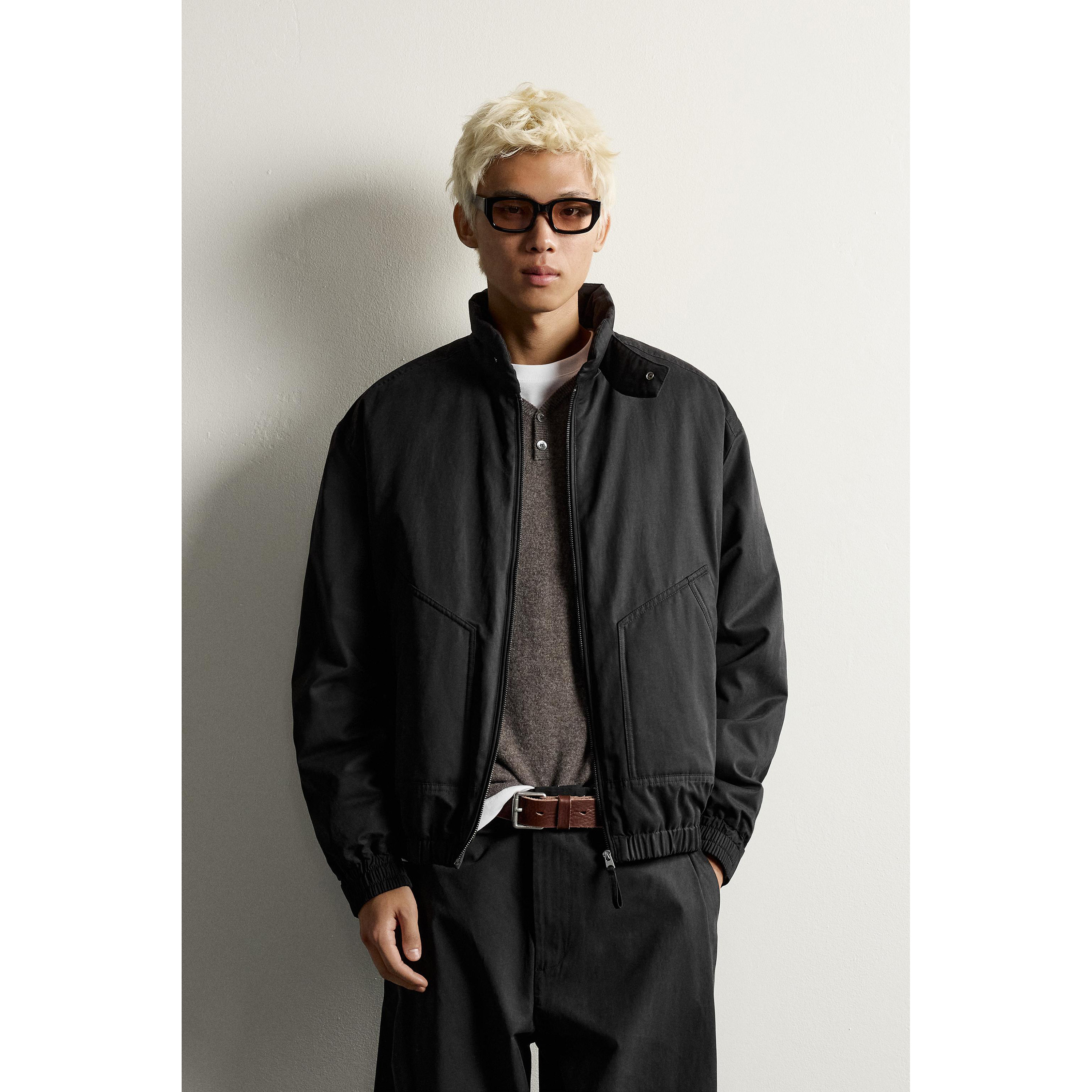 柜549！ZA 秋季新品 男装 防水科技面料棉服夹克外套 6318369 800