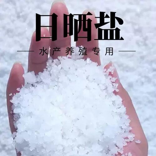鱼池锦鲤养殖无碘日晒海盐消毒