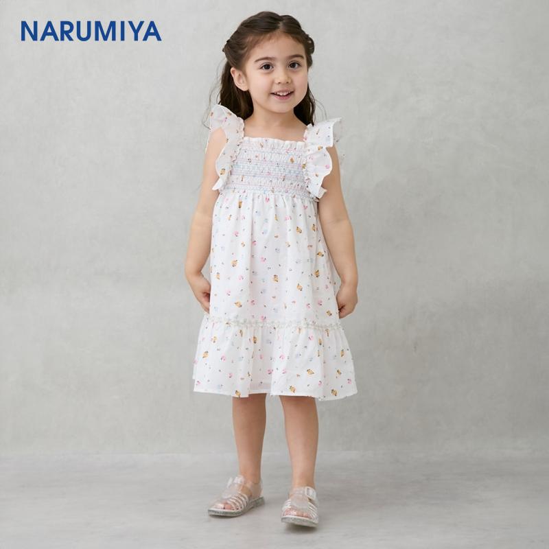 petit main 荷叶边蛋糕裙连衣裙