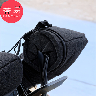 电动车防风棉A1pq808-电动车骑行防风棉把套阻挡冷风冬季车把用