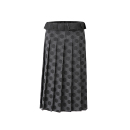 NATURAY 波点百褶裙半身裙罩裙女低腰显瘦复古叠穿两穿 原创一片式