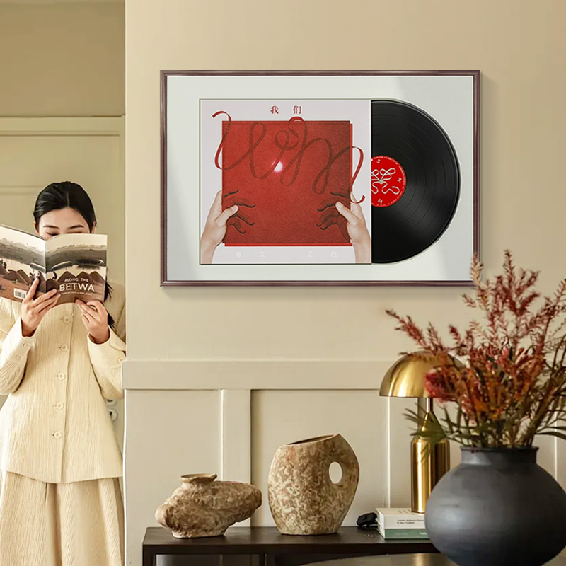 肖战黑胶唱片展示框架12寸