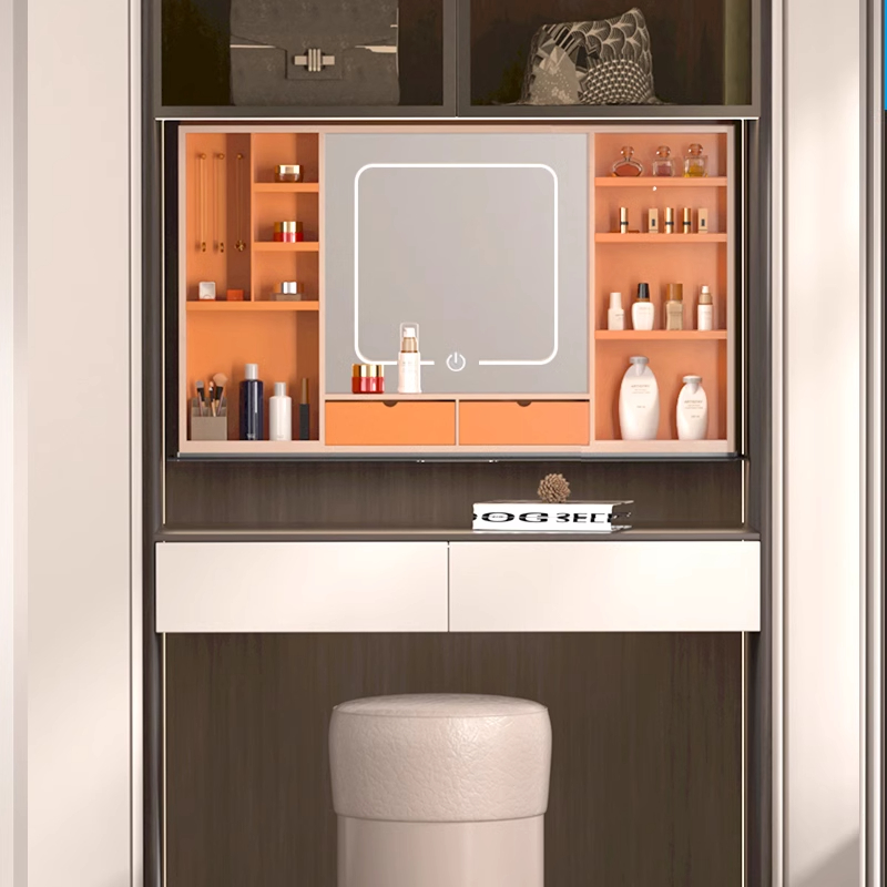 梦隅智能升降皮革首饰吊柜拉篮