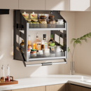 梦隅 厨房橱柜调味篮垂直上下缓冲升降机 吊柜手动升降拉篮下拉式