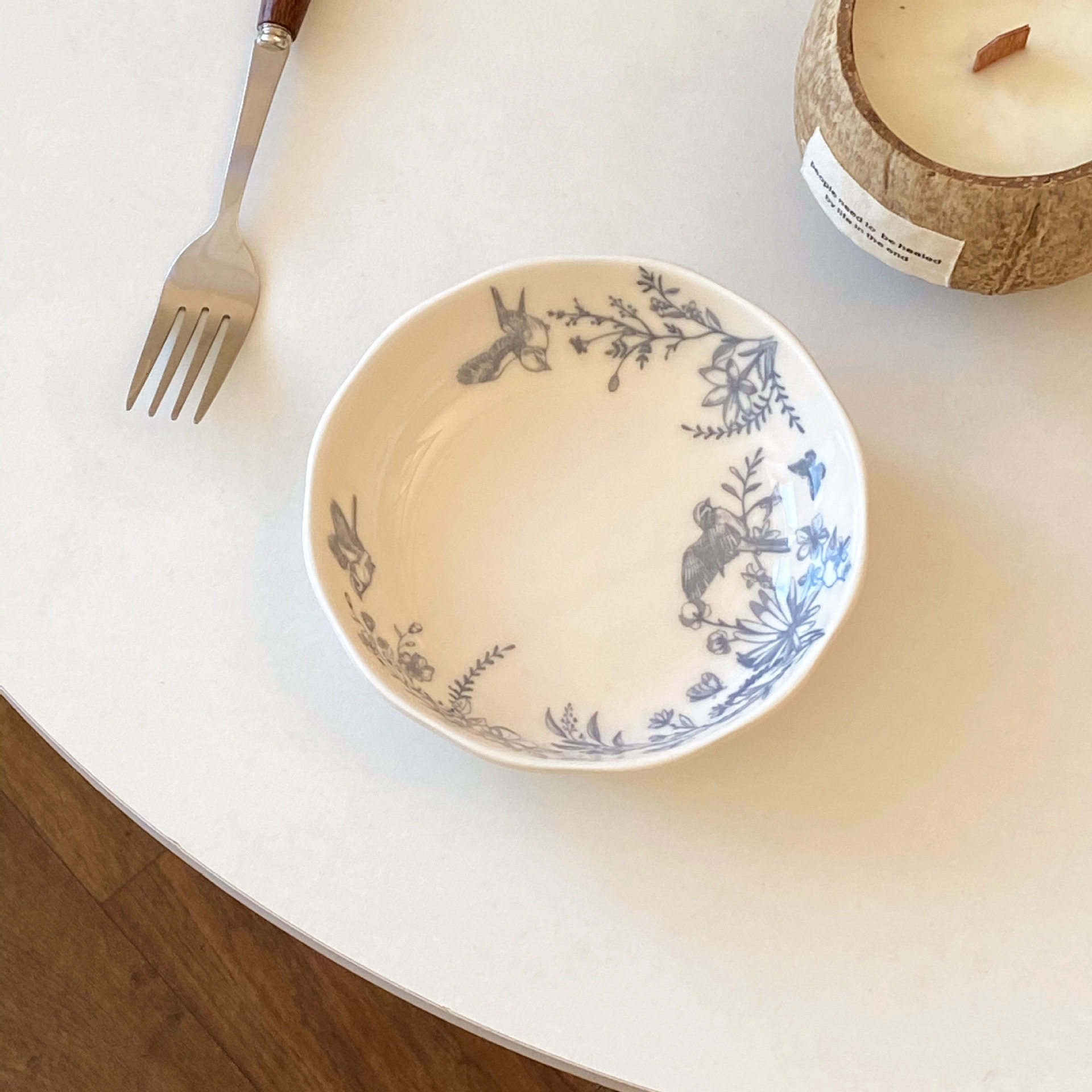 法式复古陶瓷盘家用ins风餐盘高颜值厨房餐具小碗汤碗沙拉碗面碗