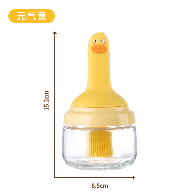 油刷子家用耐高温硅胶油刷带瓶厨房烙饼食品级烧烤烘焙一体油刷瓶