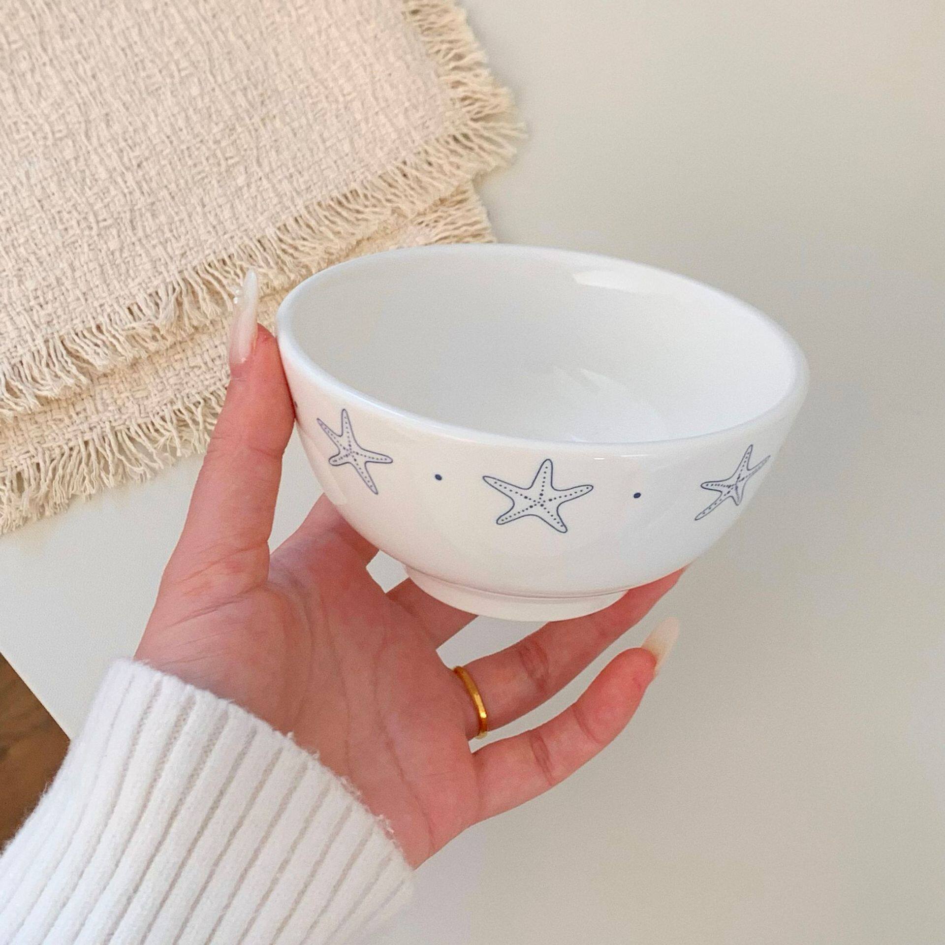海星盘陶瓷盘子ins高颜值餐盘蛋糕甜品水果盘意面西餐盘圆形菜盘
