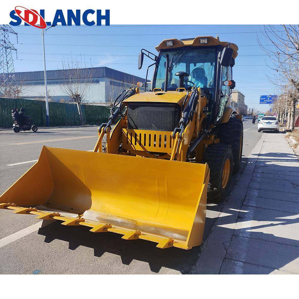 四轮驱动新型反铲和装载机小型拖拉机，带前端装载机和反铲,五金/工具,挖掘机,淘宝优惠券,粉丝福利购,淘宝优惠卷