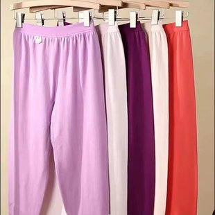 中老年100%纯棉内穿宽松棉毛裤 衬裤 高腰大码 线裤 老式 纯棉女秋裤