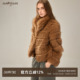 狐狸皮草立领高级感加密毛毛外套 SukiBySuki 现货