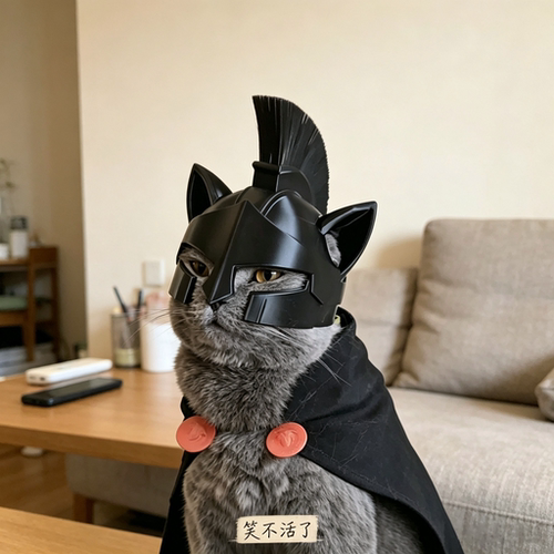 阿伽门农猫咪头盔奥德赛宠物头饰