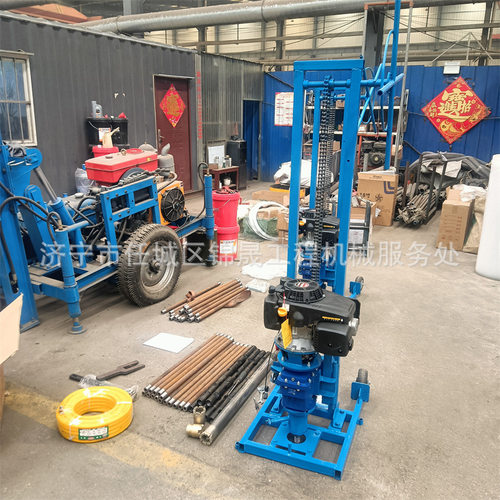 地勘取样钻机轻便型上山野外勘察岩心钻机小型汽油机动力地勘钻机